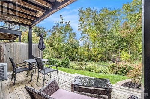 Backing onto greenspace  with a view of the Ottawa River - 655 Richmond Road Unit#34, Ottawa, ON - Outdoor With Deck Patio Veranda