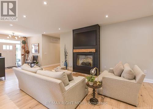 2272 Monck Road, Ramara, ON - Indoor Photo Showing Living Room With Fireplace