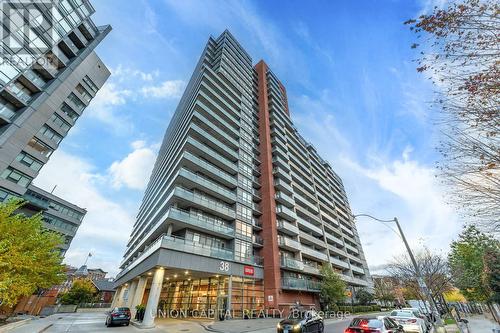 1801 - 38 Joe Shuster Way, Toronto, ON - Outdoor With Balcony With Facade