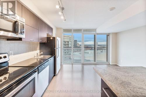 1801 - 38 Joe Shuster Way, Toronto, ON - Indoor Photo Showing Kitchen