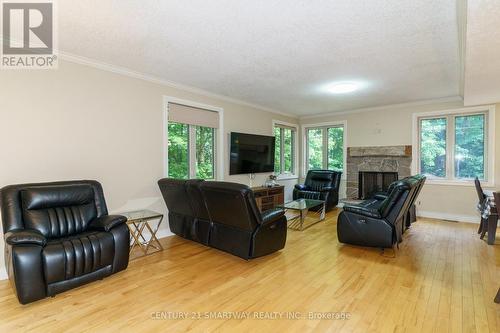 1066 Tally-Ho Winter Park Road, Lake Of Bays, ON - Indoor Photo Showing Living Room With Fireplace