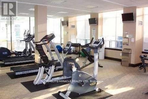 2906 - 3504 Hurontario Street, Mississauga, ON - Indoor Photo Showing Gym Room