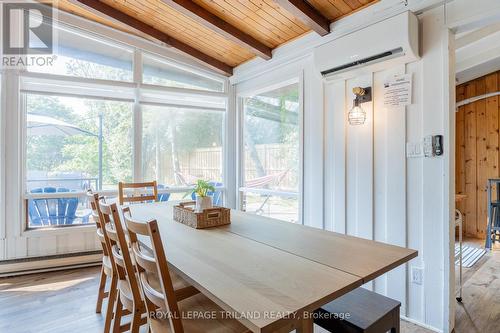 Dining area at northern end of great room - 85417A Mcdonald Lane, Ashfield-Colborne-Wawanosh (Ashfield Twp), ON - Indoor Photo Showing Dining Room