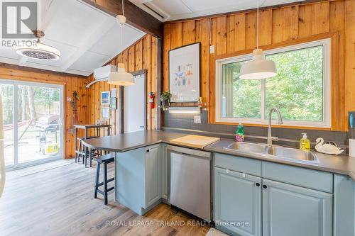 Kitchen also walks out to the sun deck - 85417A Mcdonald Lane, Ashfield-Colborne-Wawanosh (Ashfield Twp), ON - Indoor Photo Showing Kitchen With Double Sink