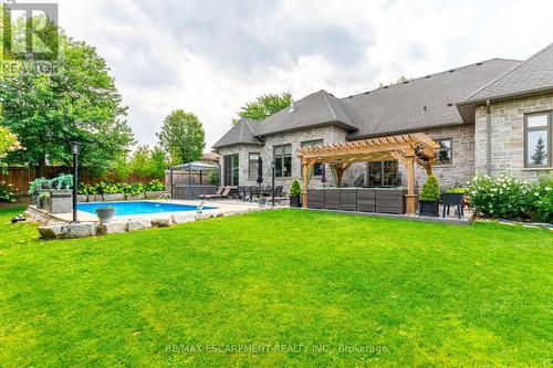 17 Mcdonald Court, Hamilton, ON - Outdoor With In Ground Pool With Backyard