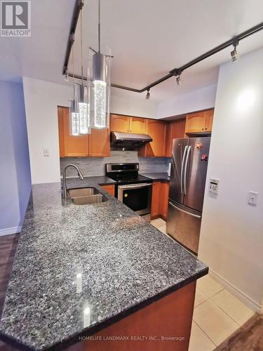 508 - 30 Grand Trunk Crescent, Toronto, ON - Indoor Photo Showing Kitchen With Double Sink