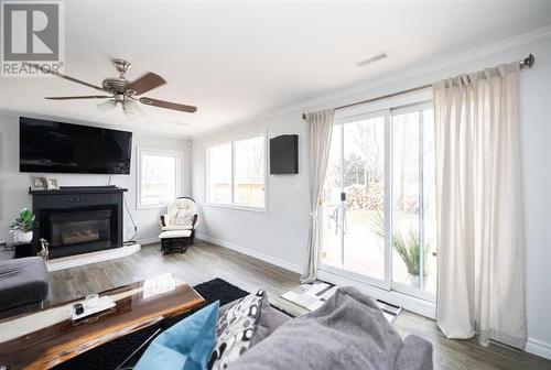 2200 London Line, Sarnia, ON - Indoor Photo Showing Living Room With Fireplace