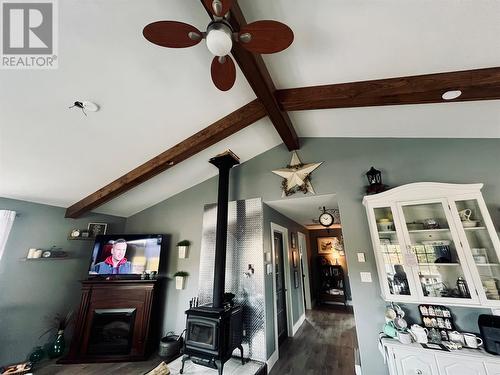 6 Juniper  - Hydro Station Road, Springdale, NL - Indoor Photo Showing Other Room With Fireplace