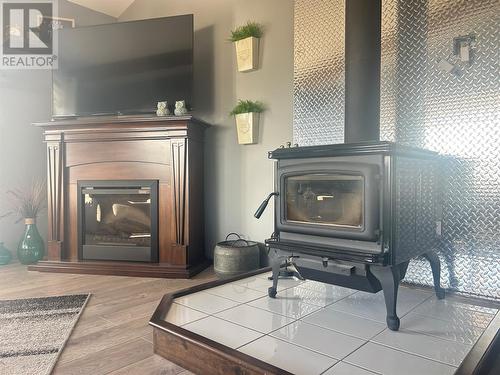 6 Juniper  - Hydro Station Road, Springdale, NL - Indoor Photo Showing Living Room With Fireplace