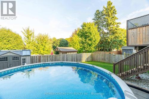 98 Laura Lane, Strathroy-Caradoc (Ne), ON - Outdoor With Above Ground Pool With Backyard