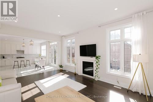 25 Mower Avenue, Vaughan, ON - Indoor Photo Showing Living Room With Fireplace