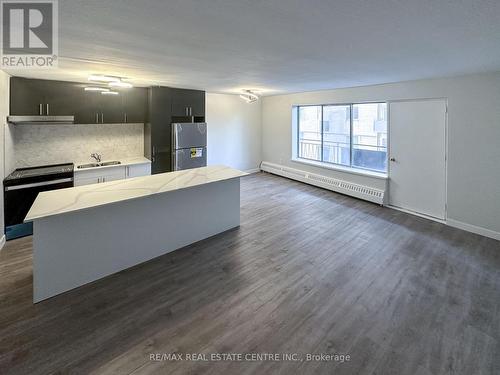 507 - 371 Lakeshore Road W, Mississauga, ON - Indoor Photo Showing Kitchen With Double Sink