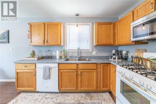 1752 Vicky Circle Unit# Upper, Windsor, ON - Indoor Photo Showing Kitchen With Double Sink