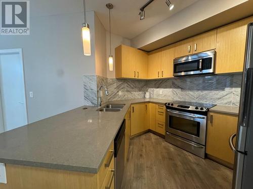 102 12040 222 Street, Maple Ridge, BC - Indoor Photo Showing Kitchen With Double Sink