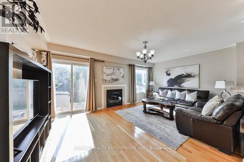 3898 Skyview Street, Mississauga, ON - Indoor Photo Showing Living Room With Fireplace