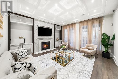 1 Abbotsford Road, Toronto, ON - Indoor Photo Showing Living Room With Fireplace