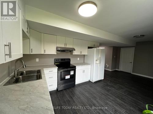 Bsmt - 23 Shalom Way, Barrie, ON - Indoor Photo Showing Kitchen With Double Sink