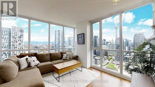 3901 - 75 Queens Wharf Road, Toronto, ON - Indoor Photo Showing Living Room