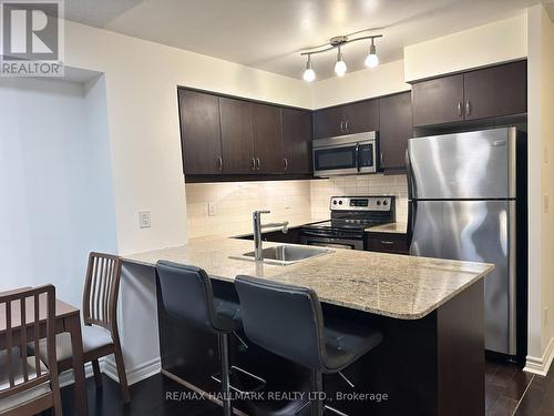 414 - 27 Rean Drive, Toronto, ON - Indoor Photo Showing Kitchen With Upgraded Kitchen