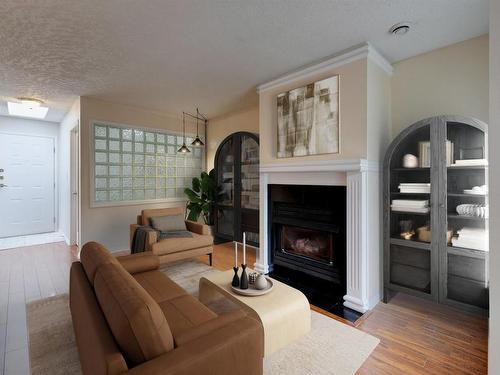 405-649 Bay St, Victoria, BC - Indoor Photo Showing Living Room With Fireplace