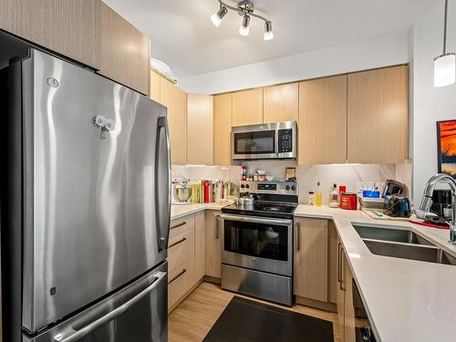 208-3070 Kilpatrick Ave, Courtenay, BC - Indoor Photo Showing Kitchen With Double Sink