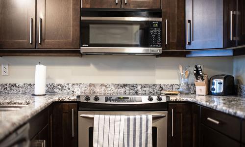 205-309 First Street, Revelstoke, BC - Indoor Photo Showing Kitchen With Upgraded Kitchen