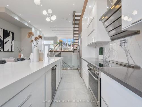 66 Holborne Ave, Toronto, ON - Indoor Photo Showing Kitchen With Upgraded Kitchen