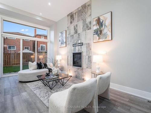 66 Holborne Ave, Toronto, ON - Indoor Photo Showing Living Room With Fireplace