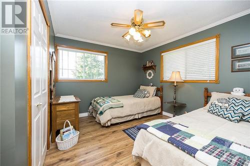 3rd bedroom with 2 windows - 3303 Drummond Conc 9A Township, Balderson, ON - Indoor Photo Showing Bedroom