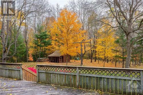 Large back deck with a gorgeous view of the yard - 3303 Drummond Conc 9A Township, Balderson, ON - Outdoor