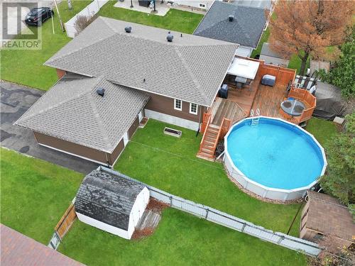 3204 Leduc Ave, Val Caron, ON - Outdoor With Above Ground Pool