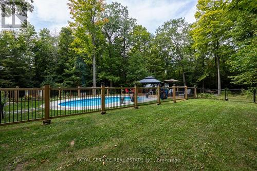 542 Larmer Line, Cavan Monaghan, ON - Outdoor With In Ground Pool With Backyard