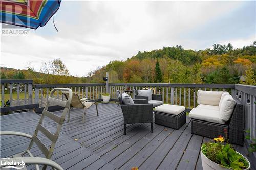 Large private deck area - 185 South Fairy Lake Road, Huntsville, ON - Outdoor With Deck Patio Veranda With Exterior