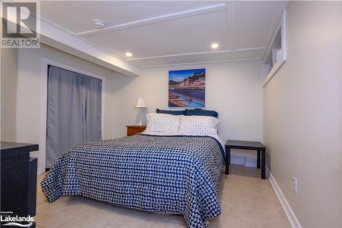 bedroom in lower level - 185 South Fairy Lake Road, Huntsville, ON - Indoor Photo Showing Bedroom