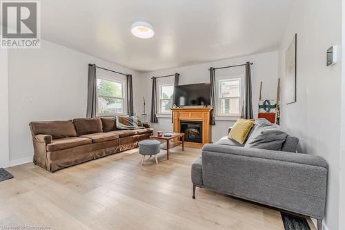 26 Elgin Street S, Cambridge, ON - Indoor Photo Showing Living Room With Fireplace