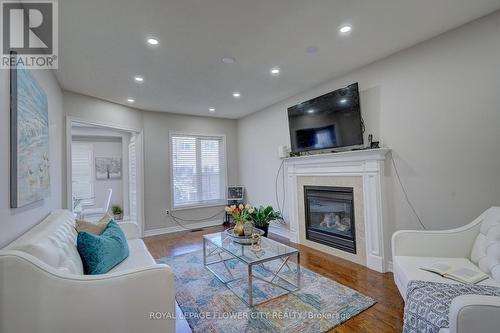 43 Rattlesnake Road, Brampton, ON - Indoor Photo Showing Living Room With Fireplace