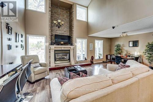 1226 River Road W, Wasaga Beach, ON - Indoor Photo Showing Living Room With Fireplace