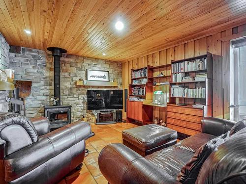 Family room - 3860 Route Du Lac-Clair, Saint-Côme, QC - Indoor Photo Showing Living Room With Fireplace