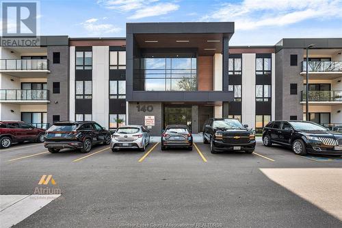 140 Main Street East Unit# 201, Kingsville, ON - Outdoor With Balcony With Facade