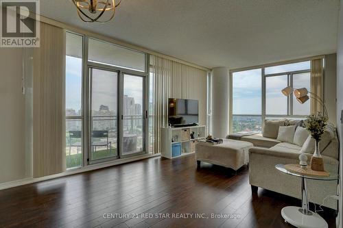 1908 - 225 Webb Drive, Mississauga, ON - Indoor Photo Showing Living Room