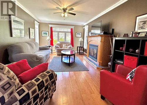 3 Whiteway Place, Clarenville, NL - Indoor Photo Showing Living Room With Fireplace