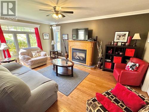 3 Whiteway Place, Clarenville, NL - Indoor Photo Showing Living Room With Fireplace