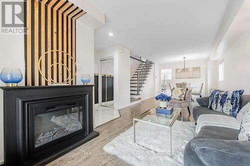 10 Field Sparrow Road, Brampton, ON - Indoor Photo Showing Living Room With Fireplace