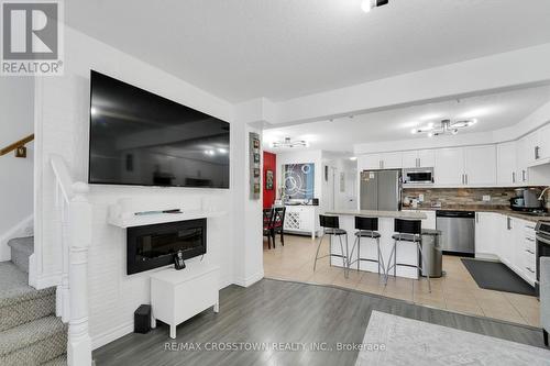 274 Amelia Street, Orangeville, ON - Indoor Photo Showing Kitchen With Fireplace With Stainless Steel Kitchen With Upgraded Kitchen