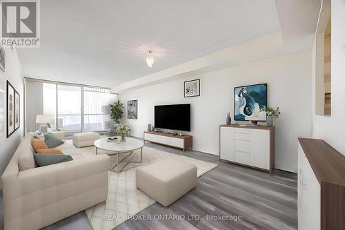 608 - 4727 Sheppard Avenue E, Toronto, ON - Indoor Photo Showing Living Room