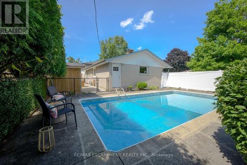 228 Plumtree Drive, Burlington, ON - Outdoor With In Ground Pool With Deck Patio Veranda With Backyard