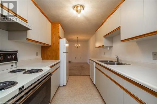 1775 9Th Avenue E Unit# 209, Owen Sound, ON - Indoor Photo Showing Kitchen With Double Sink