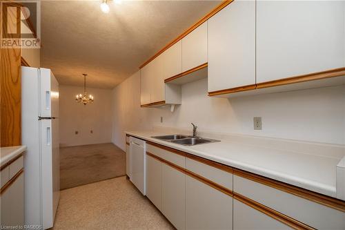 1775 9Th Avenue E Unit# 209, Owen Sound, ON - Indoor Photo Showing Kitchen With Double Sink