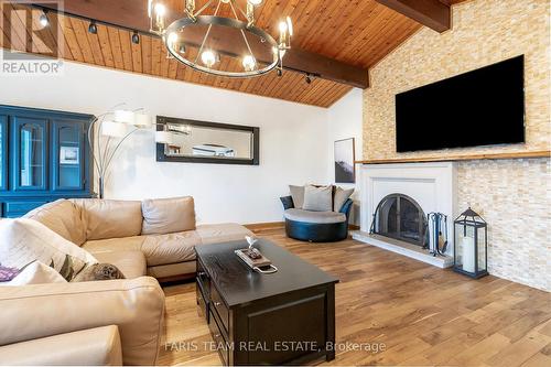 1358 Concession Road 4, Adjala-Tosorontio, ON - Indoor Photo Showing Living Room With Fireplace