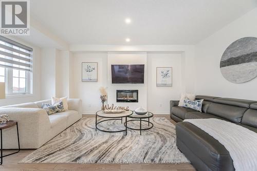 43 Rainbrook Close, Brampton, ON - Indoor Photo Showing Living Room With Fireplace